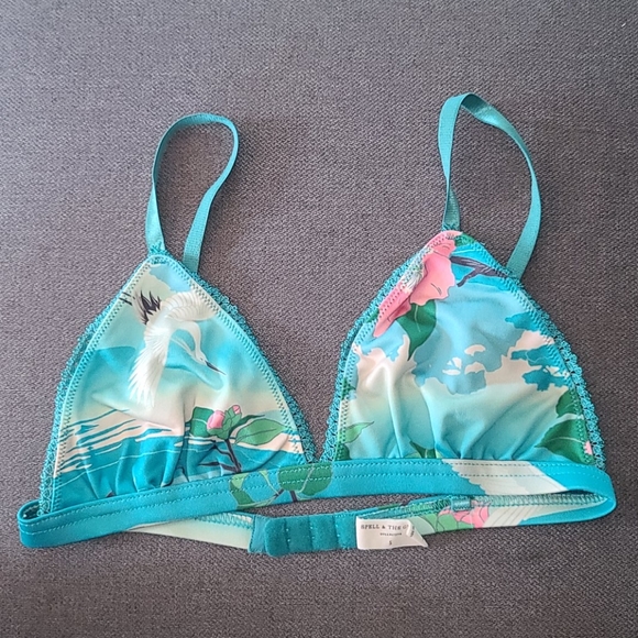 Spell designs nightingale teal tri bralette bra S - Picture 13 of 16